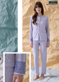 PIGIAMA APERTO DONNA M/L EP5388 Tellini S.R.L. Velkoobchodní oblečení