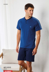 MEN'S SHAPED PAJAMAS M/S GP1157C Tellini S.r.l. Wholesale Clothing