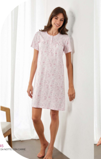 WOMEN'S NIGHTGOWN M/S GP5145 Tellini S.r.l. Wholesale Clothing