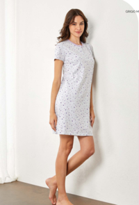 WOMEN'S NIGHTGOWN M/S GP5146 Tellini S.r.l. Wholesale Clothing