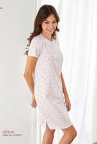 WOMEN'S NIGHTGOWN M/S GP5146 Tellini S.r.l. Wholesale Clothing