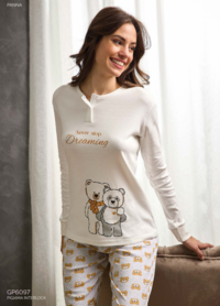 PIGIAMA DONNA M/L GP6097 Tellini S.r.l. Ingrosso Abbigliamento