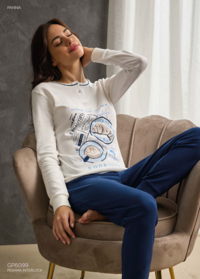 PIGIAMA DONNA M/L GP6099 Tellini S.r.l. Ingrosso Abbigliamento