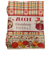 SET GREMBIULE 2PZ ZUCCHE Tellini S.r.l. Ingrosso Abbigliamento