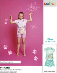 GIRLS' S/M PAJAMAS DY50L4451 Tellini S.r.l. Wholesale Clothing
