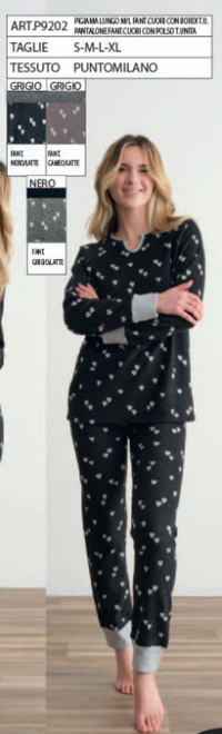 PIGIAMA DONNA M/L P9202 Tellini S.R.L. Veleprodajna odjeća