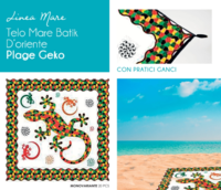TELO MARE BATIK D'ORIENTE PLAGE GEKO 210X240 Tellini S.r.l. Ingrosso Abbigliamento