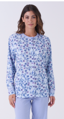 WOMEN'S OPEN PAJAMAS M/L KE0013 Tellini S.r.l. Wholesale Clothing