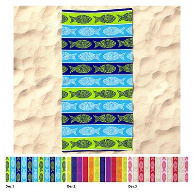 BEACH TOWEL FISH POIS12969 90X165 Tellini S.r.l. Wholesale Clothing