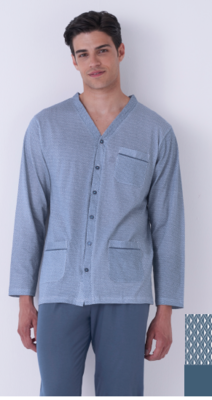 MEN'S OPEN PAJAMAS M/L KE0211 Tellini S.r.l. Wholesale Clothing