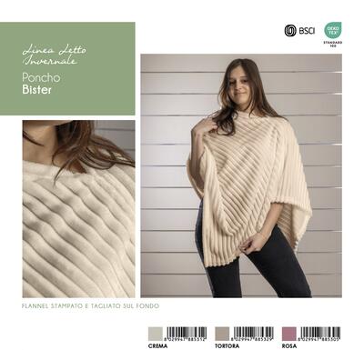 VESTAGLIA DONNA PONCHO BISTER Tellini S.R.L. Veleprodajna odjeća