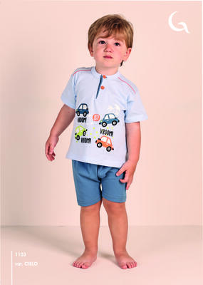 NEWBORN PAJAMAS M/M 1123 Tellini S.r.l. Wholesale Clothing