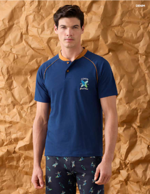 MEN'S PAJAMAS M/S EP1230 Tellini S.r.l. Wholesale Clothing