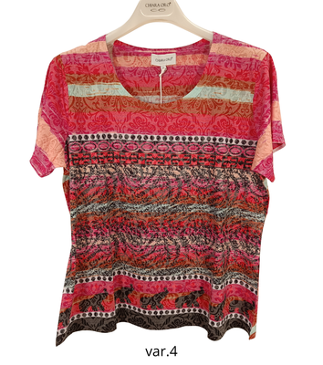 TSHIRT DONNA M/M 7033ROSE 23279 Tellini S.R.L. Velkoobchodní oblečení