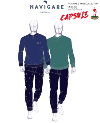 PIGIAMA SERAFINO UOMO M/L 141830 Tellini S.R.L. Velkoobchodní oblečení