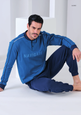 PIGIAMA SERAFINO UOMO M/L 141903 Tellini S.r.l. Ingrosso Abbigliamento