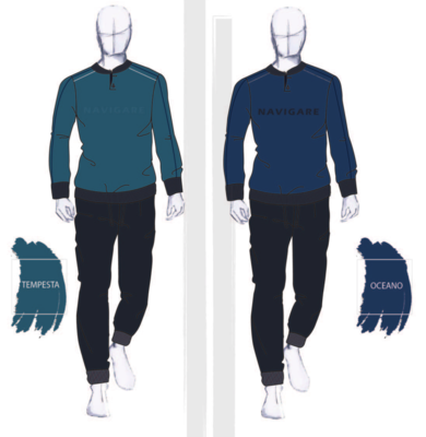 MEN'S SERAFINO PAJAMAS M/L 141903 Tellini S.r.l. Wholesale Clothing