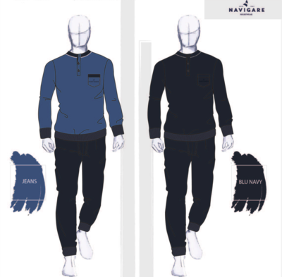 PIGIAMA SERAFINO CONFORMATO UOMO M/L 141911B Tellini S.R.L. Veleprodajna odjeća