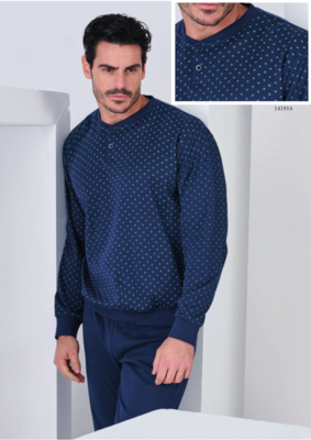PIGIAMA SERAFINO UOMO M/L 141914 Tellini S.r.l. Ingrosso Abbigliamento