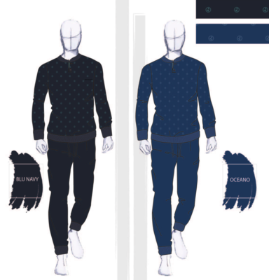 MEN'S SERAFINO PAJAMAS M/L 141914 Tellini S.r.l. Wholesale Clothing