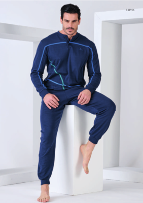 PIGIAMA SERAFINO UOMO M/L 141916 Ingrosso Pigiami uomo Tellini S.r.l.