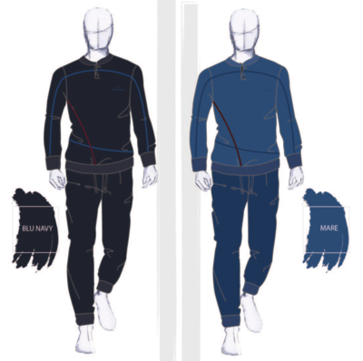 MEN'S SERAFINO PAJAMAS M/L 141916 Tellini S.r.l. Wholesale Clothing