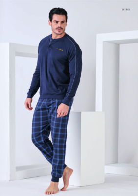 PIGIAMA SERAFINO UOMO M/L 141945 Ingrosso Pigiami uomo Tellini S.r.l.