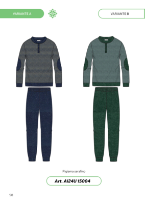 PIGIAMA UOMO M/L 24UI15004 Tellini S.r.l. Ingrosso Abbigliamento
