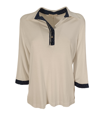 WOMEN'S POLO SHIRT 3/4M 150141 Tellini S.r.l. Wholesale Clothing