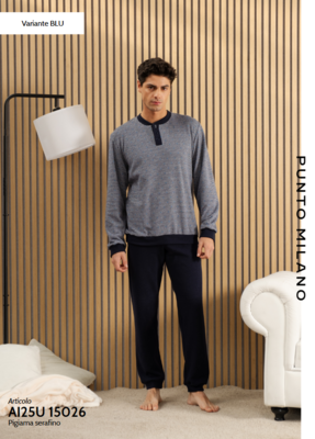PIGIAMA SERAFINO UOMO M/L 25U15026 Tellini S.R.L. Veleprodajna odjeća