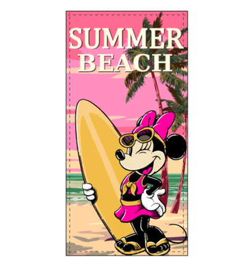 GIRL'S BEACH TOWEL EZ18088 70X140 Tellini S.r.l. Wholesale Clothing