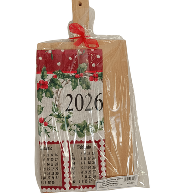 CHRISTMAS TEA TOWEL + CUTTING BOARD ACN9243 CALENDAR Tellini S.r.l. Wholesale Clothing