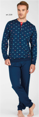 PIGIAMA  UOMO M/L 2220 Tellini S.r.l. Ingrosso Abbigliamento