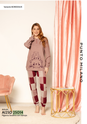 PIGIAMA SERAFINO DONNA M/L 25D25014 Tellini S.R.L. Velkoobchodní oblečení
