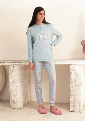 PIGIAMA DONNA M/L 24D25017 Ingrosso Pigiami donna Tellini S.r.l.