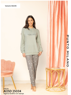 PIGIAMA SERAFINO DONNA M/L 25D25034 Tellini S.R.L. Veleprodajna odjeća