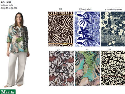 WOMEN'S SHIRT 3/4M 250 Tellini S.r.l. Wholesale Clothing