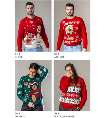 MEN'S S/S XMAS HOLIDAY SWEATER Tellini S.r.l. Wholesale Clothing
