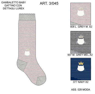 DÍVKA DLOUHÉ PONOŽKY 3/045 Tellini S.R.L. Velkoobchodní oblečení