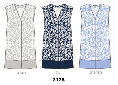 CAMICIA NOTTE APERTA DONNA M/M 3128 Tellini S.R.L. Velkoobchodní oblečení