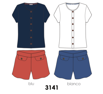 DÁMSKÉ PYŽAMÁ M/M 3141 Tellini S.R.L. Velkoobchodní oblečení