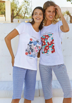 PIGIAMA PINOCCHIETTO DONNA M/M 3222 Ingrosso Pigiami donna Tellini S.r.l.
