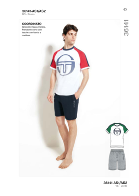 MEN'S LOUNGEWEAR SET M/M PG36141 Tellini S.r.l. Wholesale Clothing