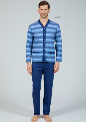 MEN'S OPEN PAJAMAS M/L 3776 Tellini S.r.l. Wholesale Clothing
