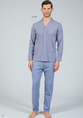 MEN'S OPEN PAJAMAS M/L 3782 Tellini S.r.l. Wholesale Clothing