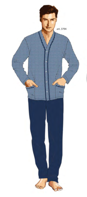 PIGIAMA APERTO CONFORMATO UOMO M/L 3794 Tellini S.R.L. Veleprodajna odjeća