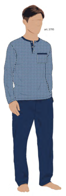 PIGIAMA SERAFINO UOMO M/L 3795 Tellini S.R.L. Veleprodajna odjeća