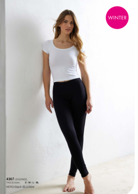 WOMEN'S FLEECE LEGGINGS 4367 Tellini S.r.l. Wholesale Clothing