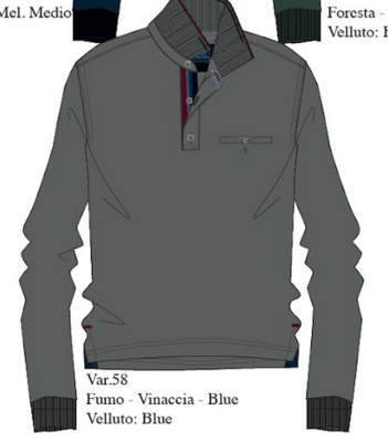 MEN'S POLO SHIRT M/L 43M9201 Tellini S.r.l. Wholesale Clothing