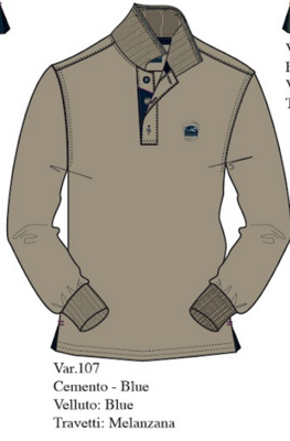 MEN'S POLO SHIRT M/L 43M9205 Tellini S.r.l. Wholesale Clothing